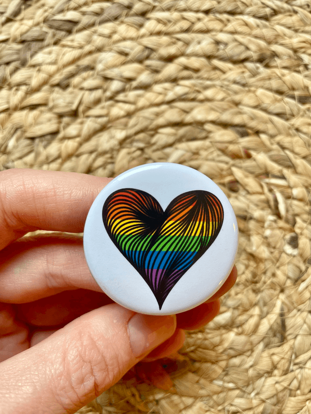 Badge coeur pride