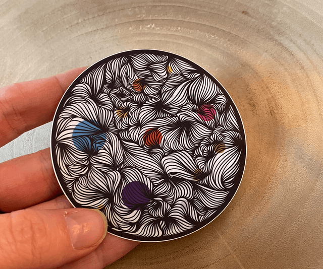 Sticker Lune zen
