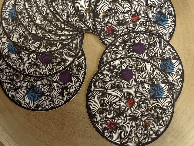 Sticker Lune zen