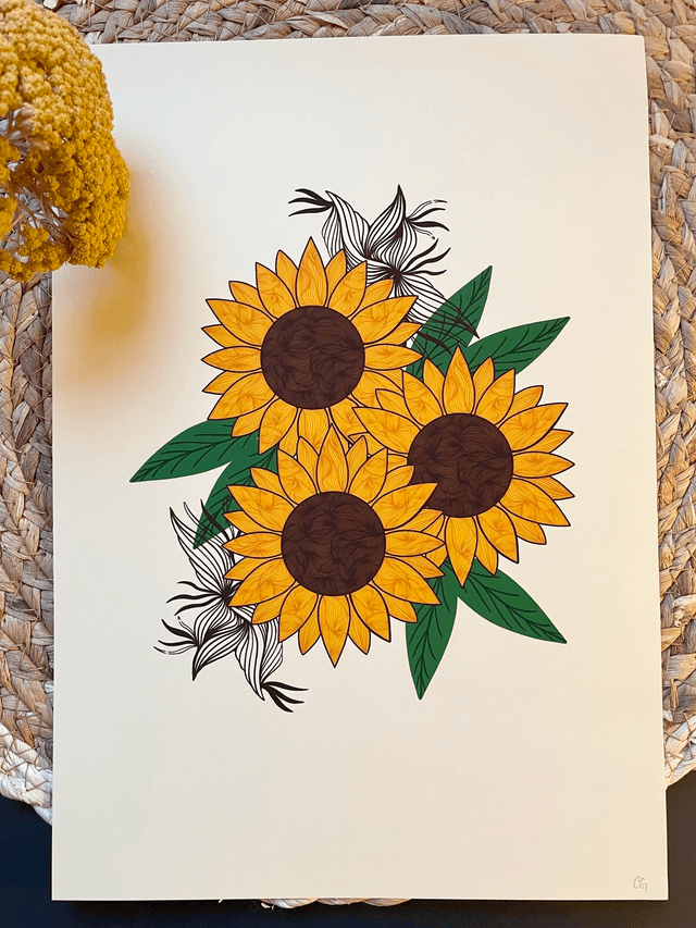 Tournesols en trio