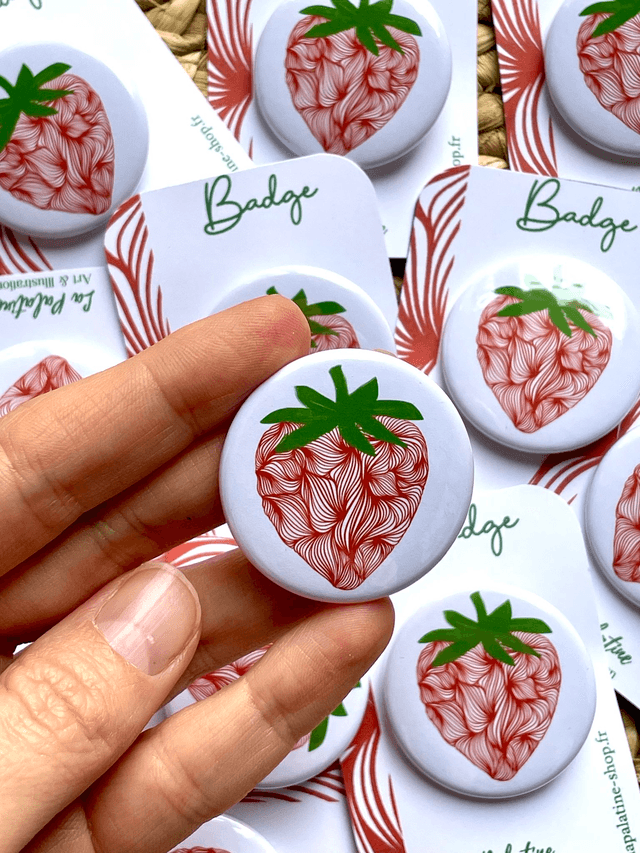 Badge fraise