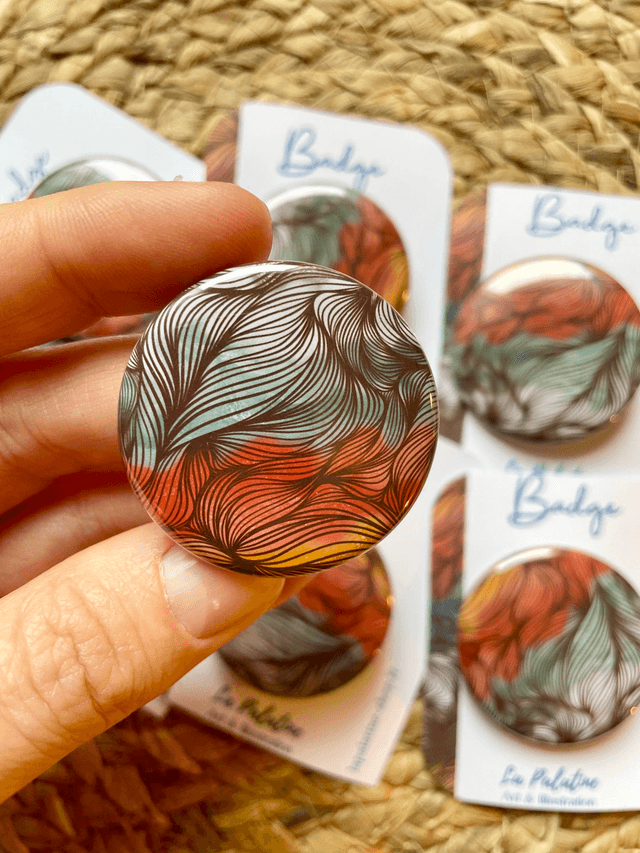 Badge brouillard d'automne