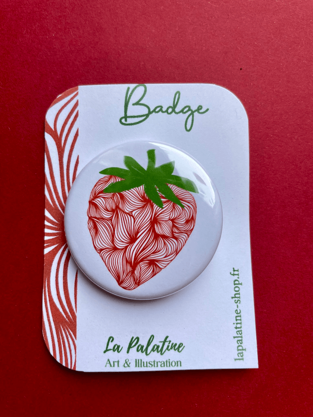 Badge fraise