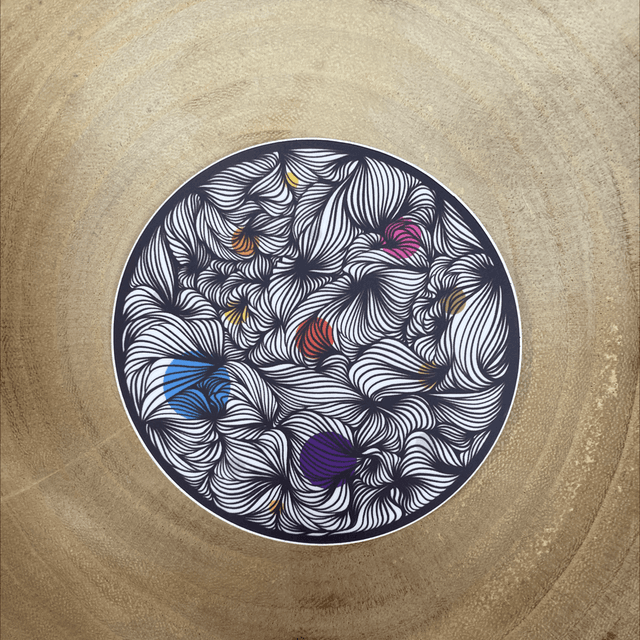 Sticker Lune zen